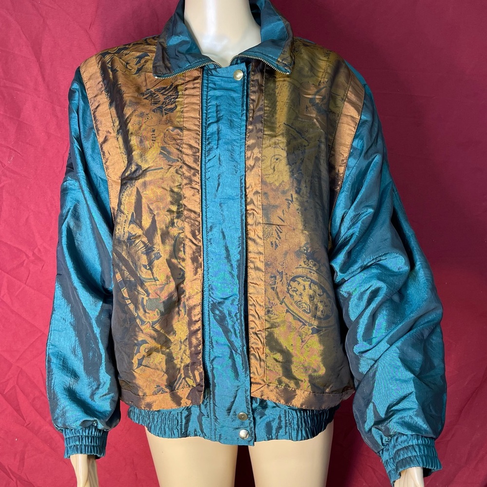 Vintage 80s/90s Amanda Smith Petites Sport Track Jacket Windbreaker Petite Large